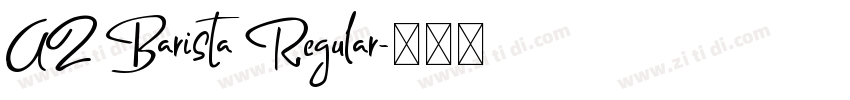 AZ Barista Regular字体转换